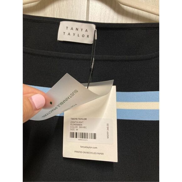Tanya Taylor Zanita Knit Sleeveless Striped Top Size M, NEW NWT, MSRP $345 - Picture 2 of 6